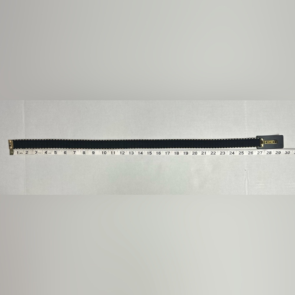 VTG 80s Stretch Gold Waist Cinch Belt OSFM *See Photos for Measurements - Picture 5 of 13